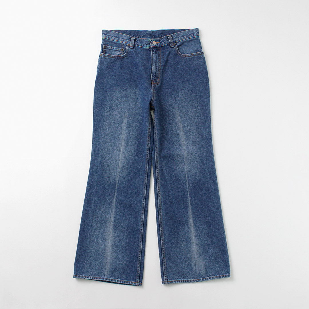 【50%OFF】FREEMANS SPORTING CLUB(フリーマンズ スポーティング クラブ) フランシス ブーツカット ジーンズ センタークリース