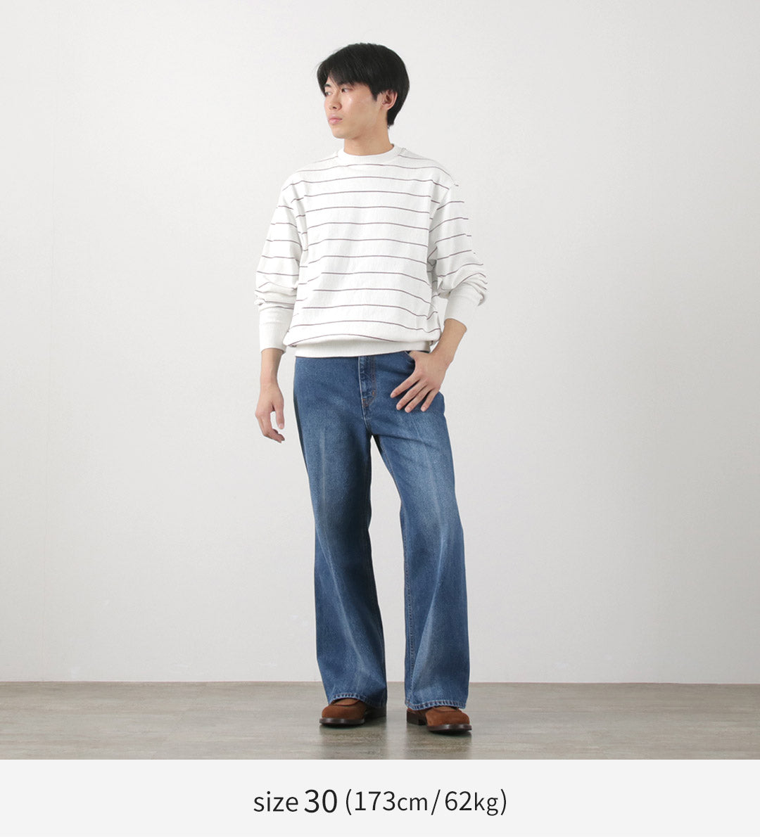 【50%OFF】FREEMANS SPORTING CLUB(フリーマンズ スポーティング クラブ) フランシス ブーツカット ジーンズ センタークリース