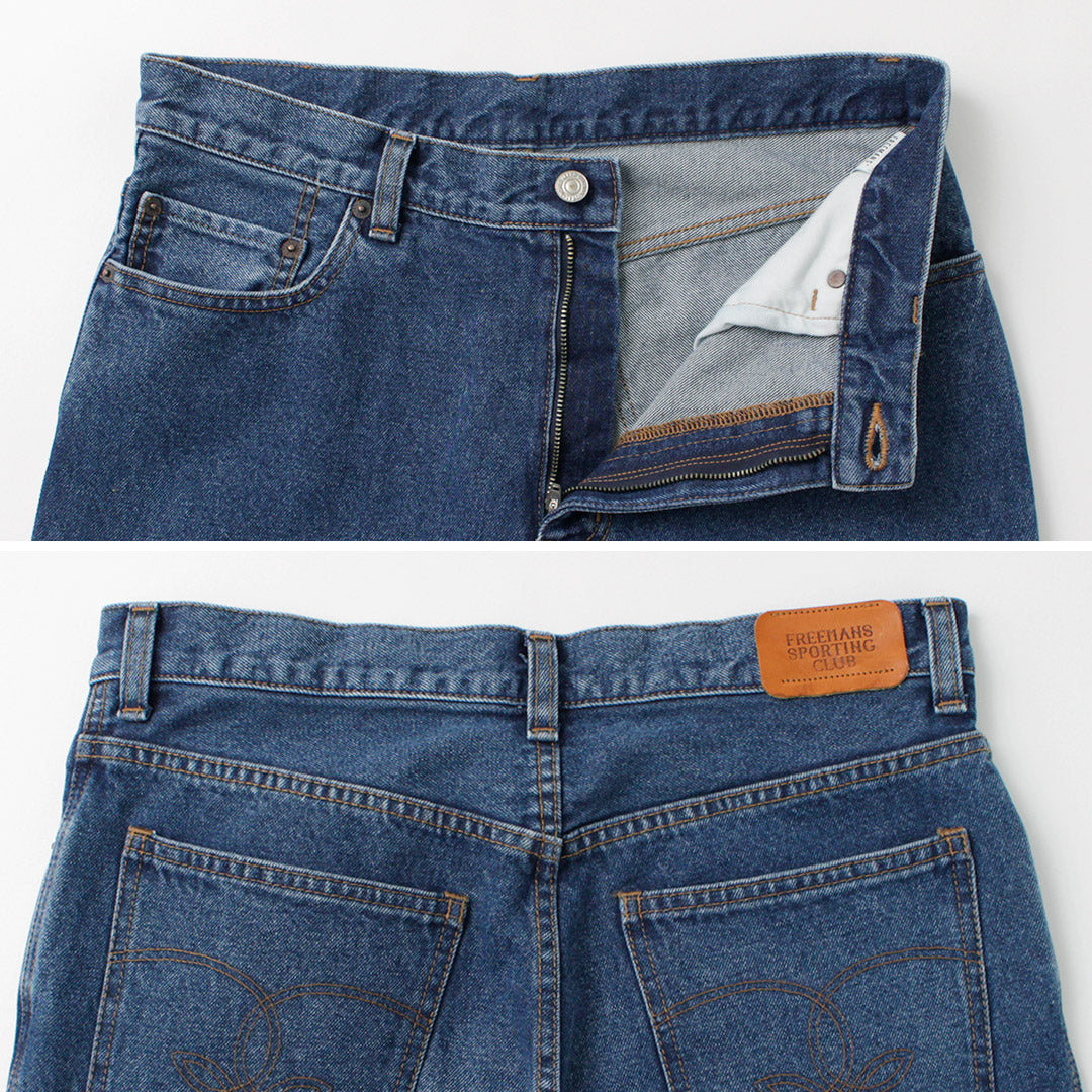 【50%OFF】FREEMANS SPORTING CLUB(フリーマンズ スポーティング クラブ) フランシス ブーツカット ジーンズ センタークリース