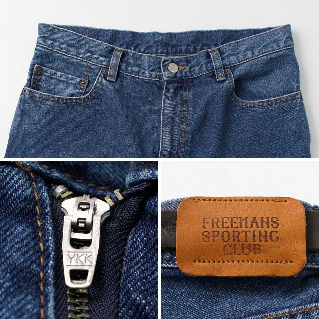 【50%OFF】FREEMANS SPORTING CLUB(フリーマンズ スポーティング クラブ) フランシス ブーツカット ジーンズ センタークリース