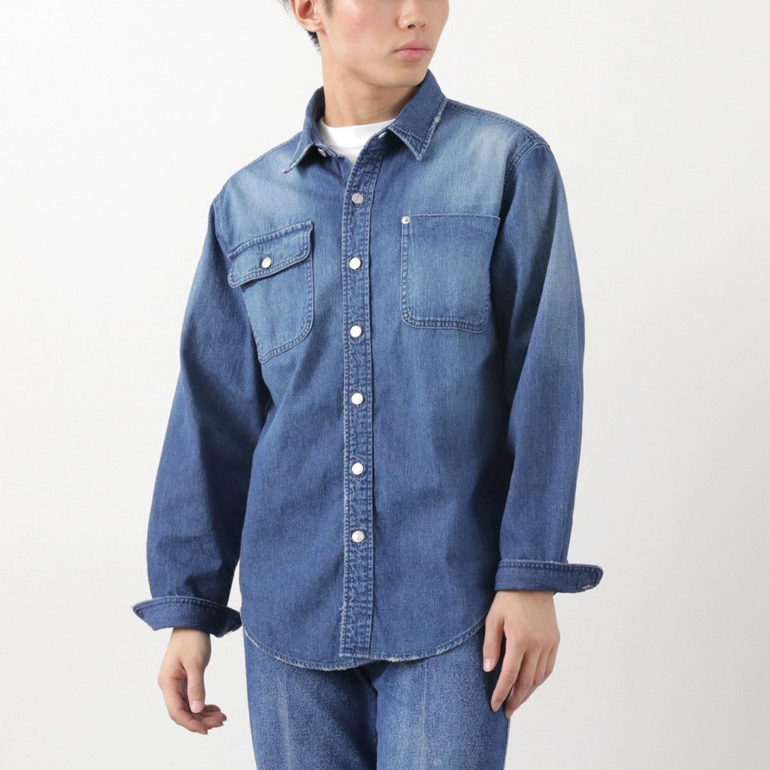 【50%OFF】FREEMANS SPORTING CLUB(フリーマンズ スポーティング クラブ) グレートジョーンズ デニムシャツ