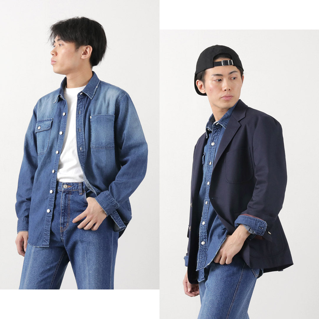【50%OFF】FREEMANS SPORTING CLUB(フリーマンズ スポーティング クラブ) グレートジョーンズ デニムシャツ