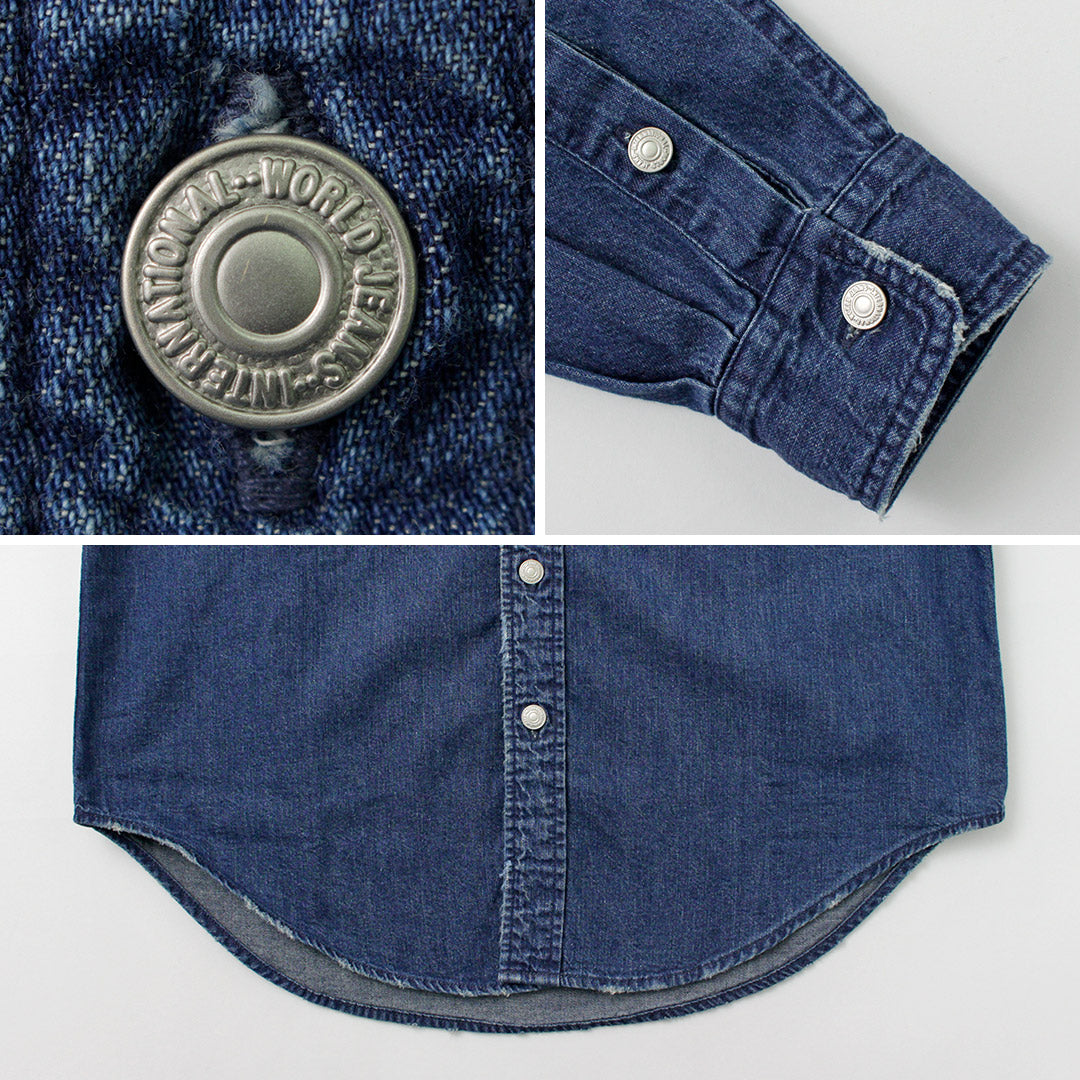 【50%OFF】FREEMANS SPORTING CLUB(フリーマンズ スポーティング クラブ) グレートジョーンズ デニムシャツ