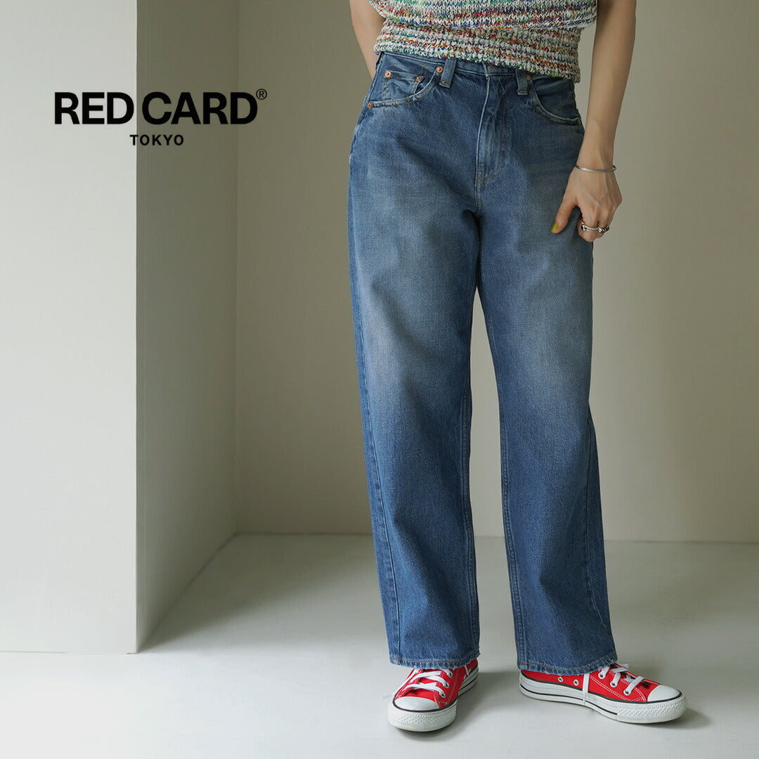 【30%OFF】RED CARD(レッドカード) Bird ワイドストレートデニム