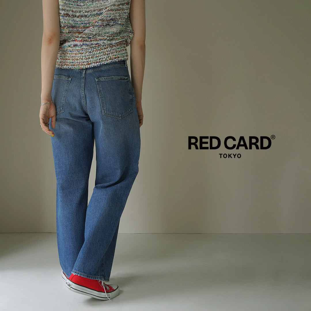 【30%OFF】RED CARD(レッドカード) Bird ワイドストレートデニム