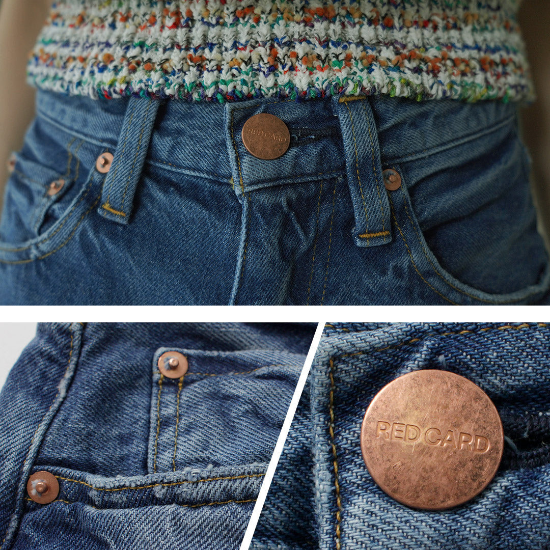 【30%OFF】RED CARD(レッドカード) Bird ワイドストレートデニム