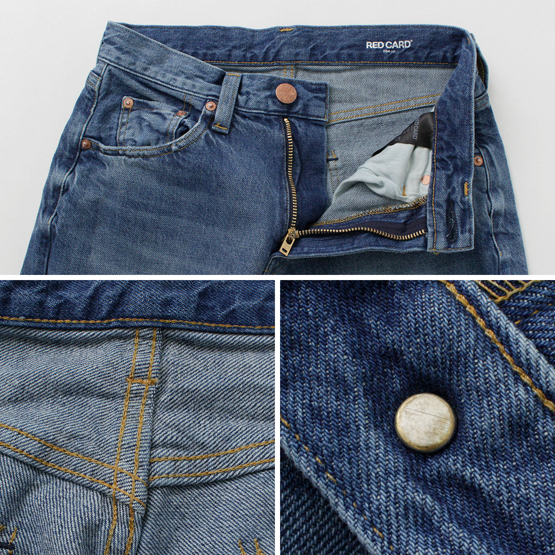 【30%OFF】RED CARD(レッドカード) Bird ワイドストレートデニム