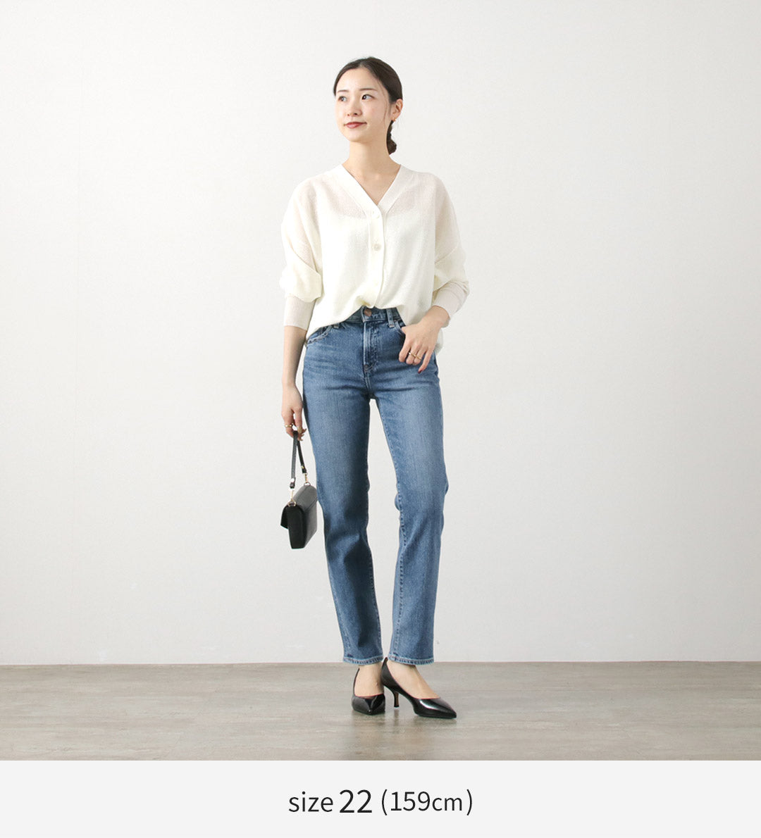 RED CARD(レッドカード) Kaia ミッドライズ ストレートデニム
