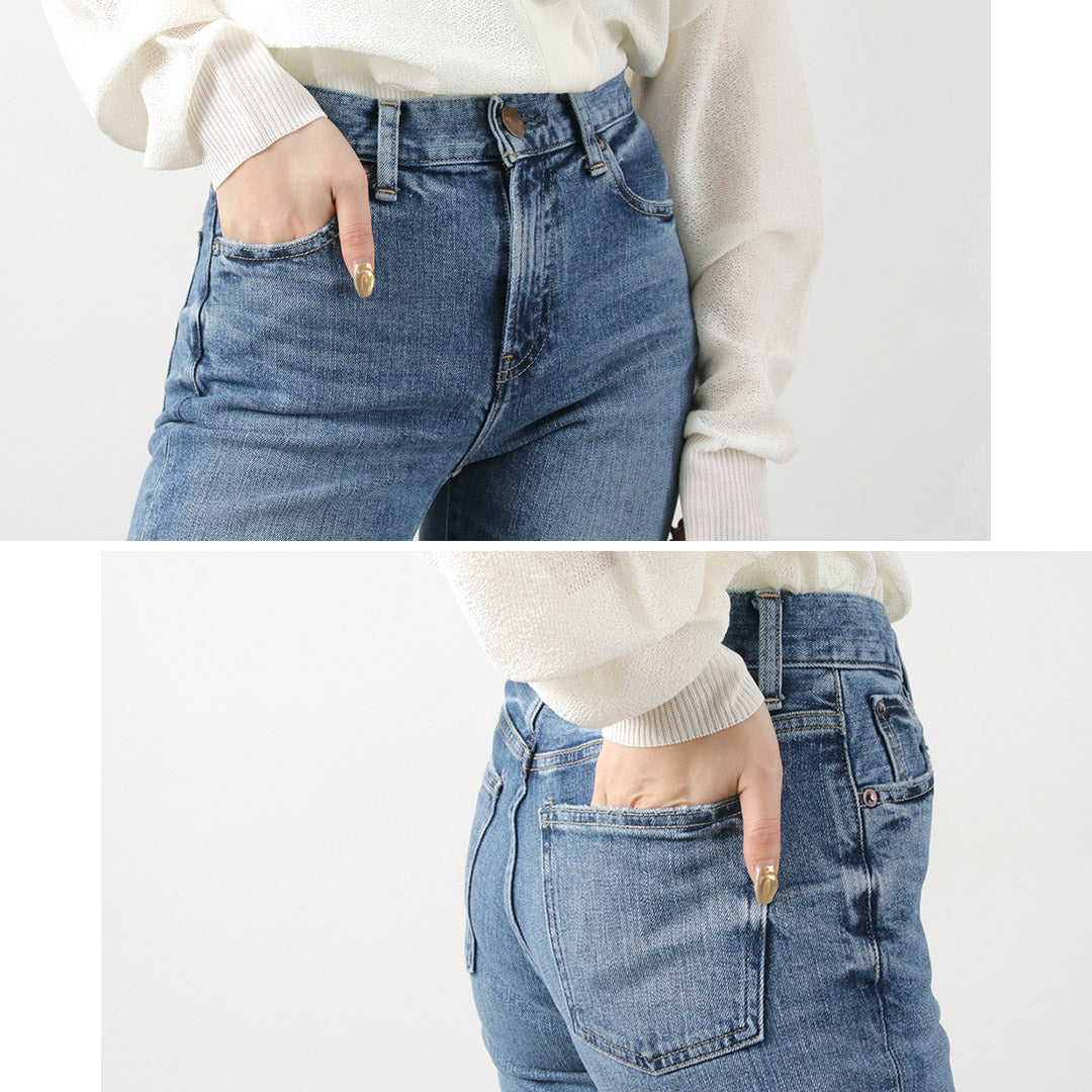 RED CARD(レッドカード) Kaia ミッドライズ ストレートデニム