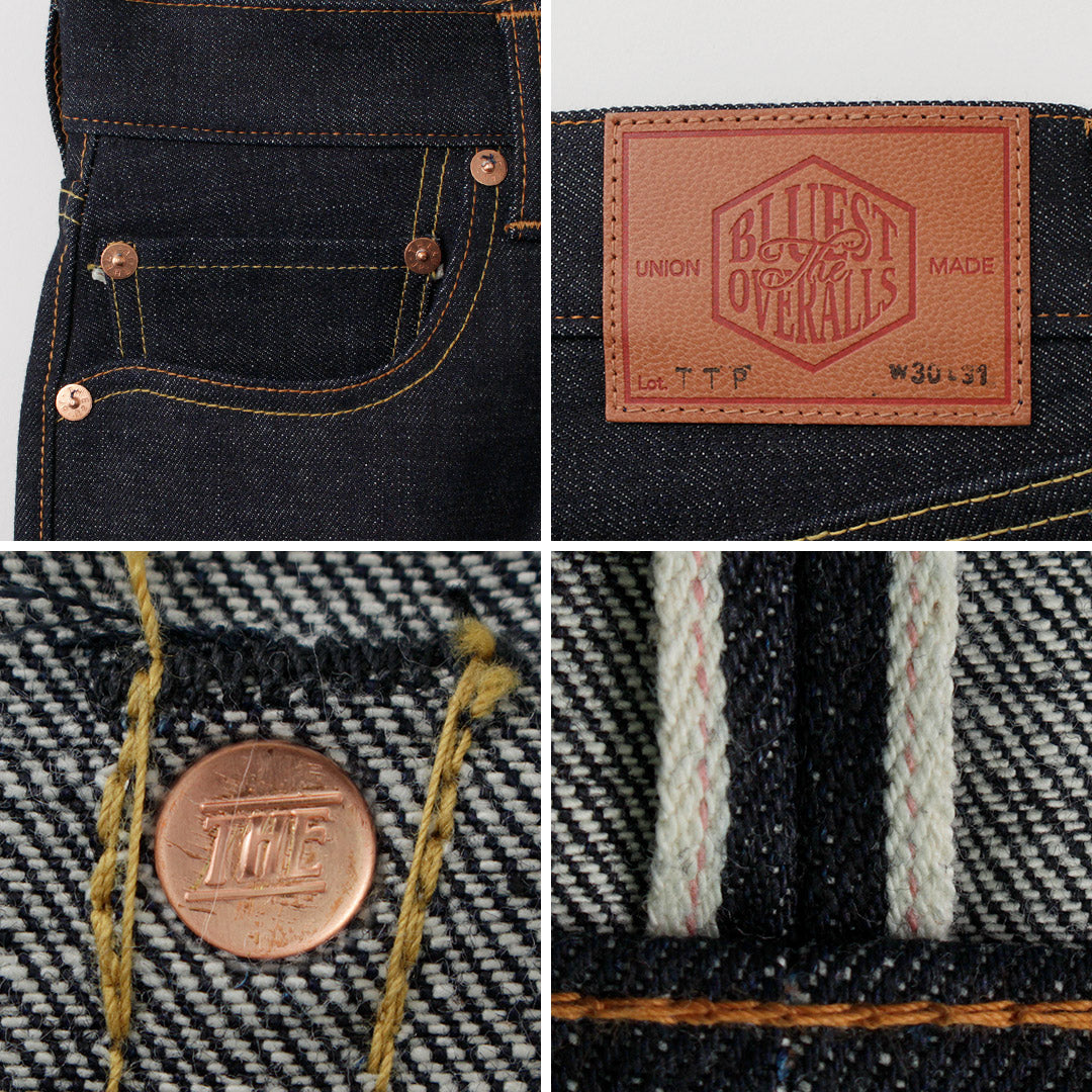 【30%OFF】THE BLUEST OVERALLS(ザ ブルースト オーバーオールズ) XXタイプ デニムパンツ