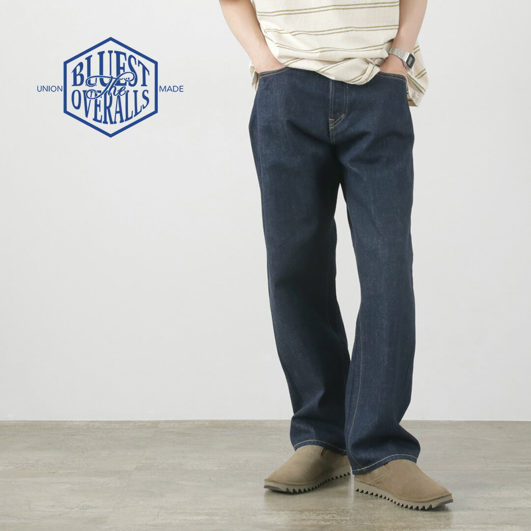 【30%OFF】THE BLUEST OVERALLS(ザ ブルースト オーバーオールズ) ビッグシルエット デニムパンツ