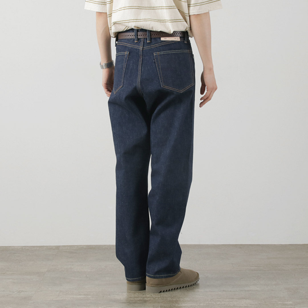 【30%OFF】THE BLUEST OVERALLS(ザ ブルースト オーバーオールズ) ビッグシルエット デニムパンツ