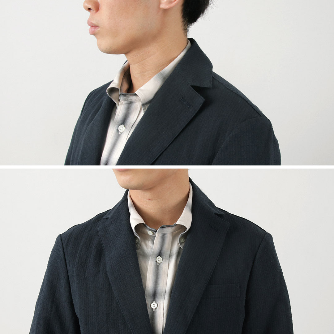 【30%OFF】FUJITO(フジト) ナウン ジャケット コットンリネンシアサッカー