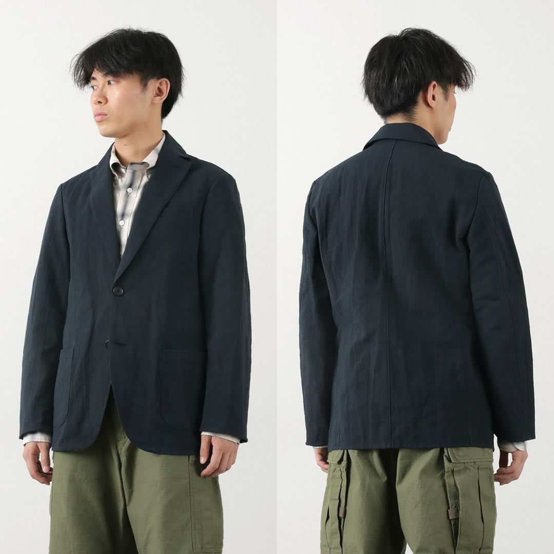 【30%OFF】FUJITO(フジト) ナウン ジャケット コットンリネンシアサッカー
