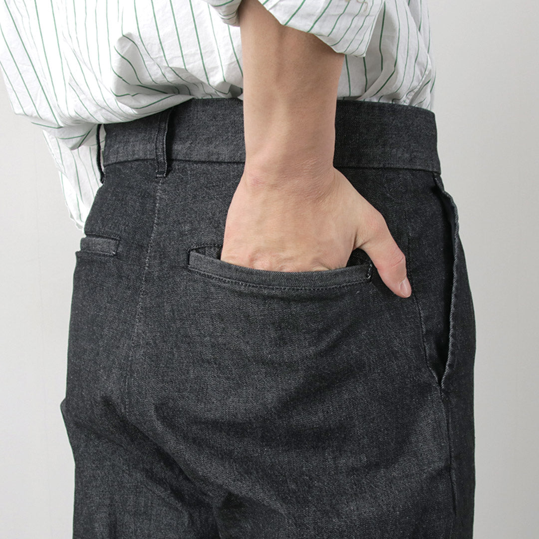 【50%OFF】FUJITO(フジト) 2タック トラウザー ライトオンスデニム
