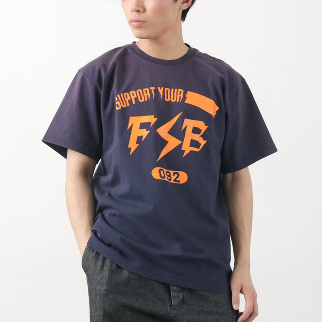 【50%OFF】FUJITO(フジト) 別注 ショートスリーブTシャツ インパルスロゴ ヴィンテージ加工