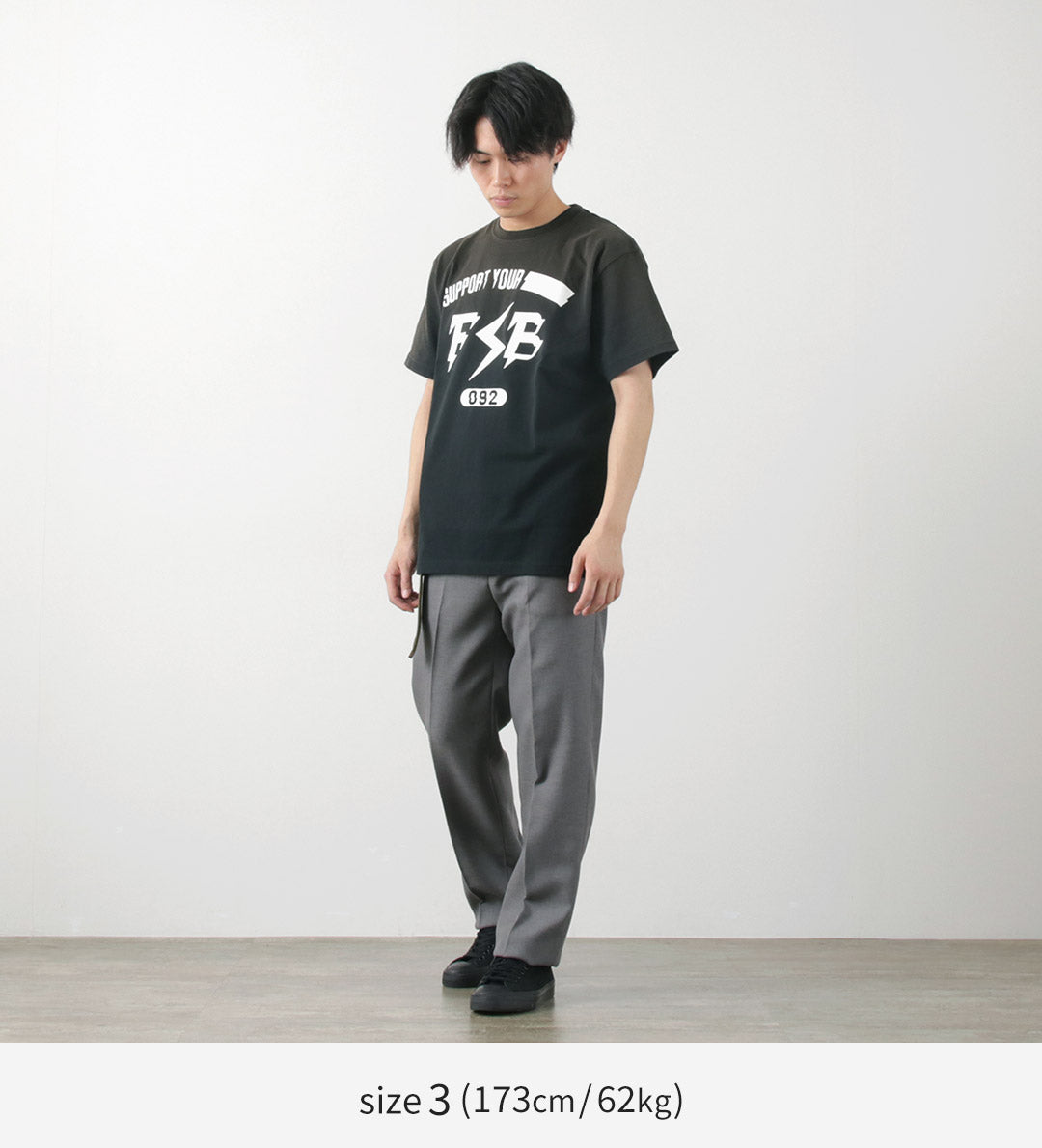 【50%OFF】FUJITO(フジト) 別注 ショートスリーブTシャツ インパルスロゴ ヴィンテージ加工