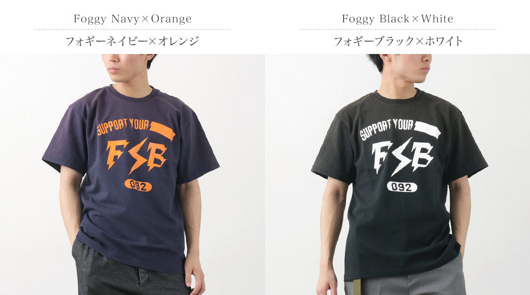 【50%OFF】FUJITO(フジト) 別注 ショートスリーブTシャツ インパルスロゴ ヴィンテージ加工