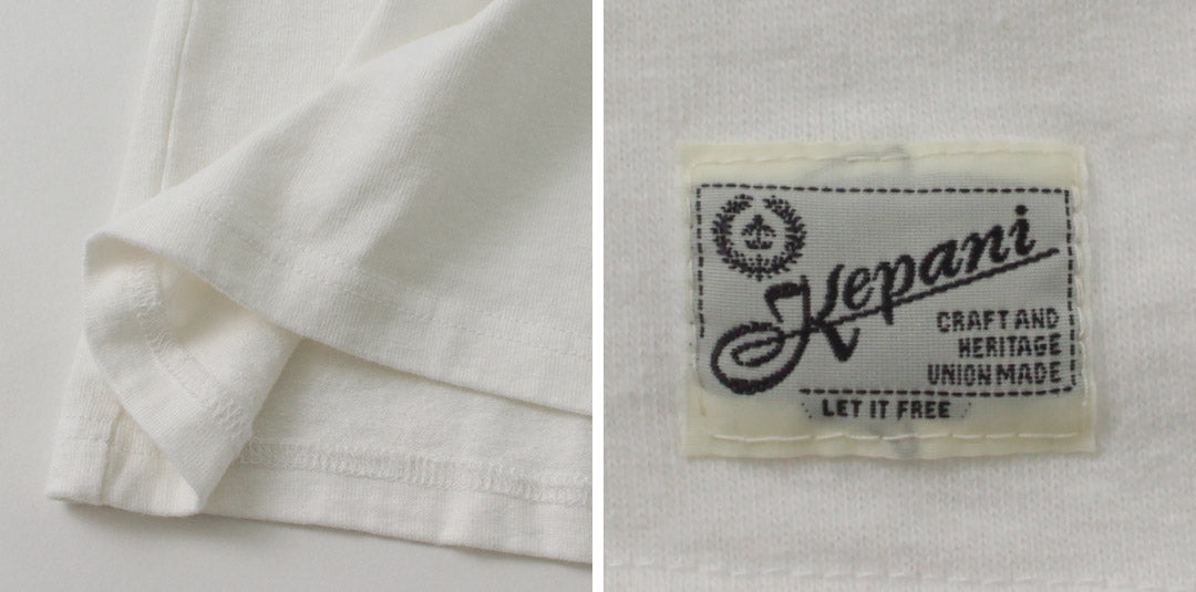 【30%OFF】KEPANI(ケパニ) フリーダムスリーブ Tシャツ ラフィー天竺