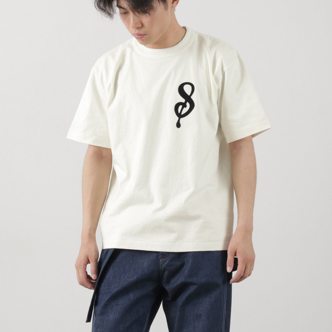 A.G.SPALDING&BROS(A.G.スポルディング&ブロス) 14/天竺 フェルトレター ショートスリーブ Tシャツ Sロゴ