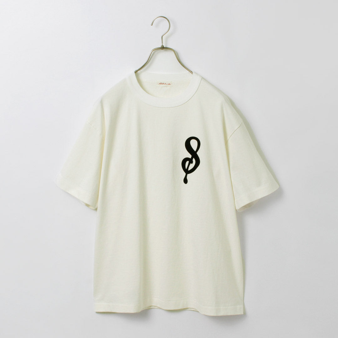 A.G.SPALDING&BROS(A.G.スポルディング&ブロス) 14/天竺 フェルトレター ショートスリーブ Tシャツ Sロゴ