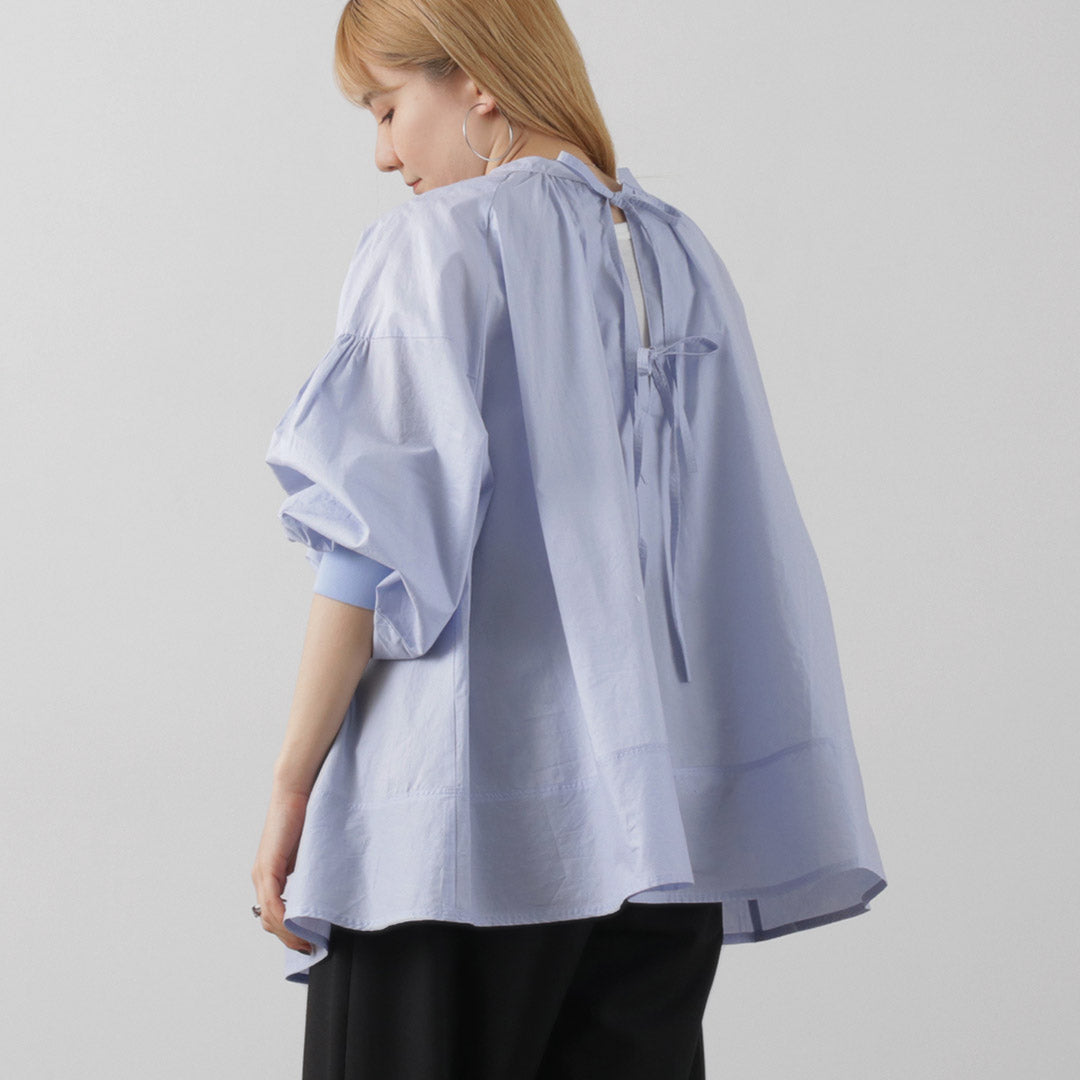 【30%OFF】KHA:KI(カーキ) 2WAY スキッパー チャーチ ブラウス