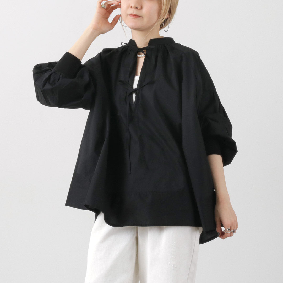 【30%OFF】KHA:KI(カーキ) 2WAY スキッパー チャーチ ブラウス