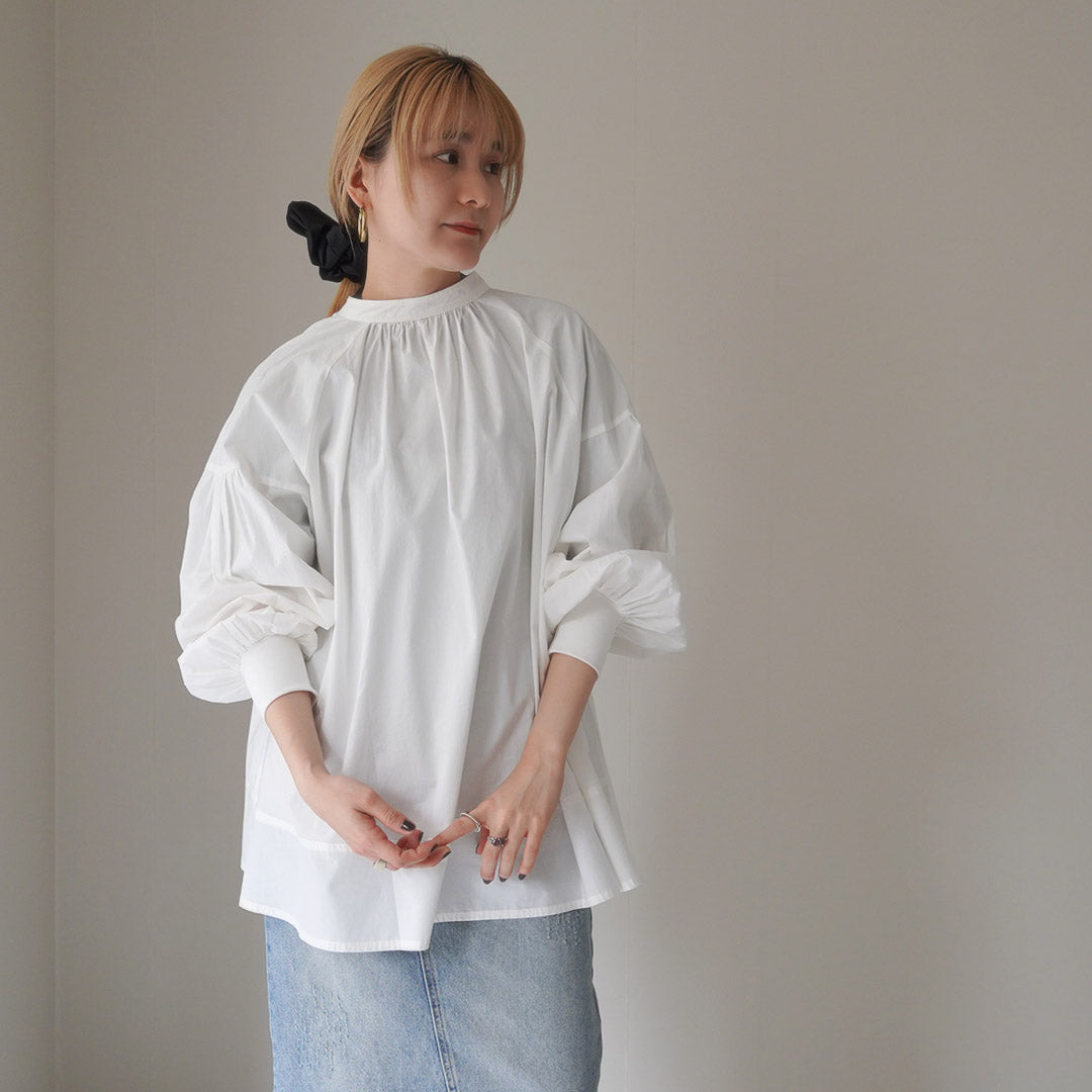 【30%OFF】KHA:KI(カーキ) 2WAY スキッパー チャーチ ブラウス