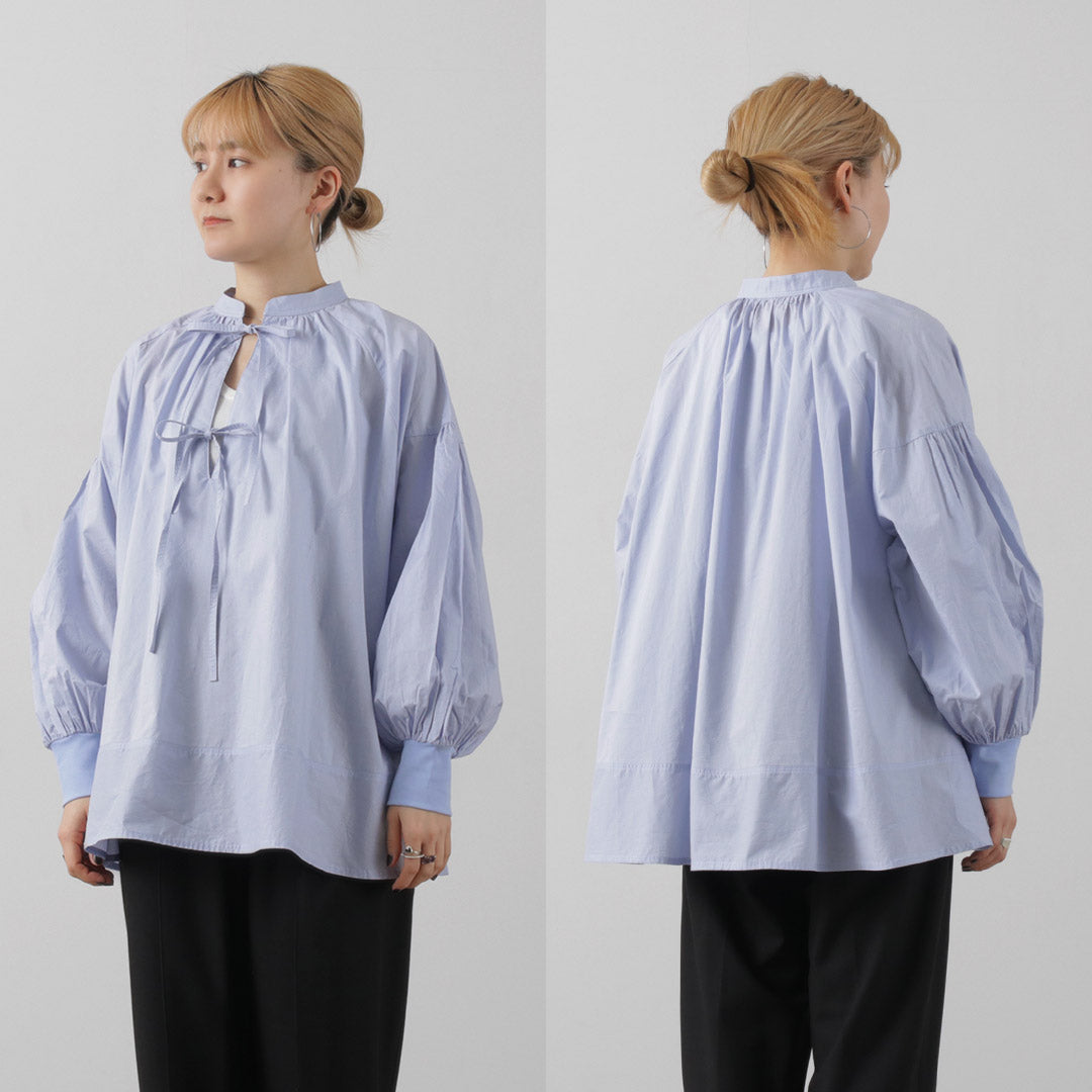 【30%OFF】KHA:KI(カーキ) 2WAY スキッパー チャーチ ブラウス