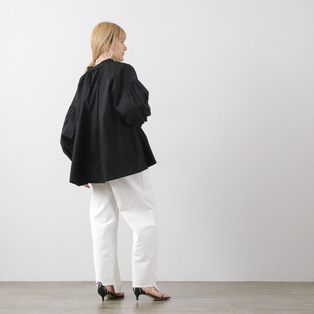 【30%OFF】KHA:KI(カーキ) 2WAY スキッパー チャーチ ブラウス