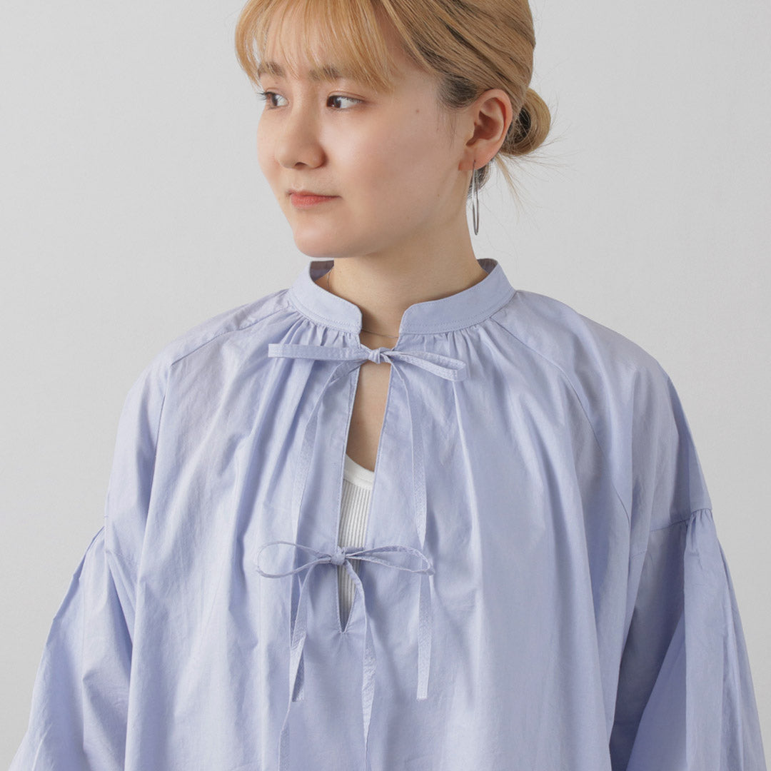 【30%OFF】KHA:KI(カーキ) 2WAY スキッパー チャーチ ブラウス