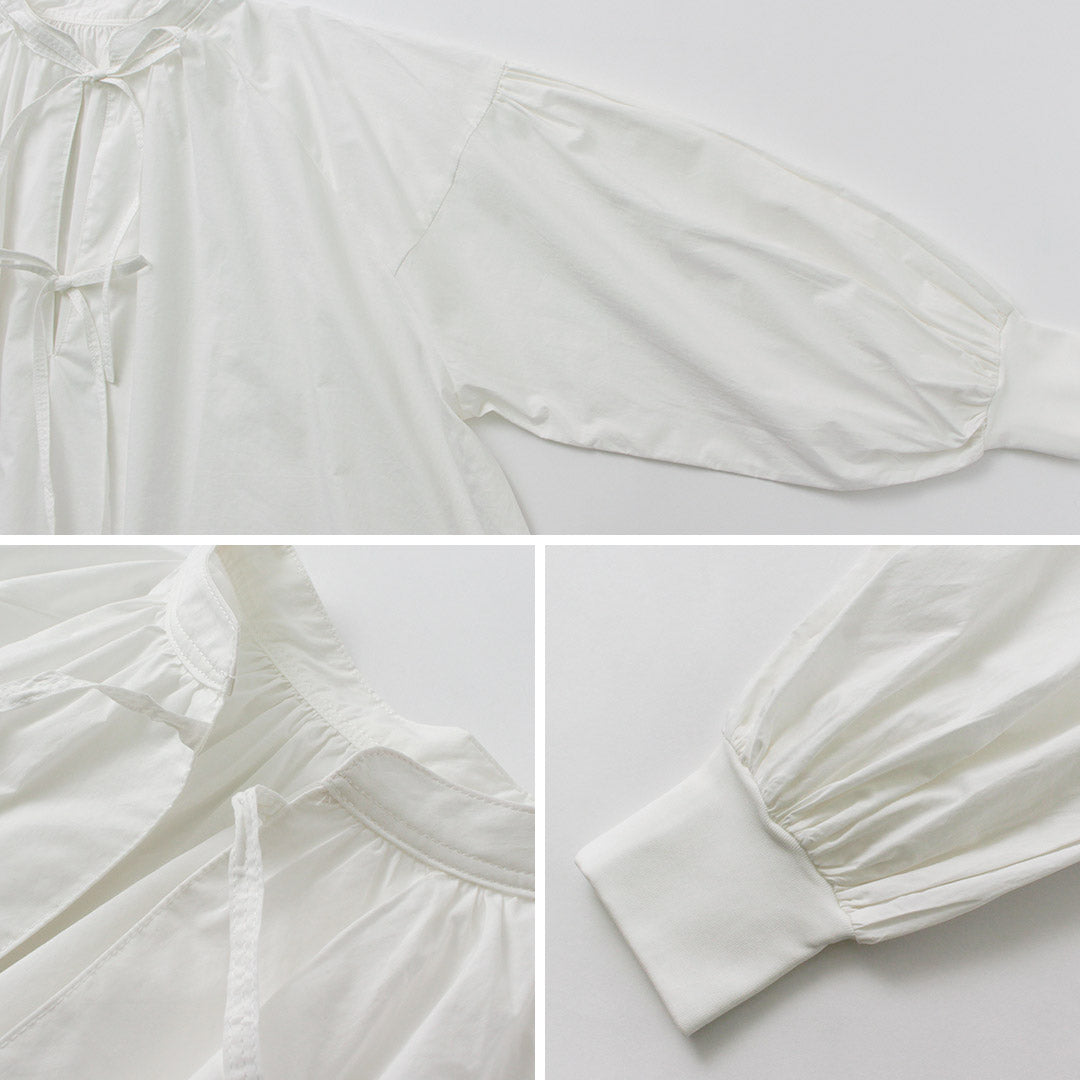 【30%OFF】KHA:KI(カーキ) 2WAY スキッパー チャーチ ブラウス