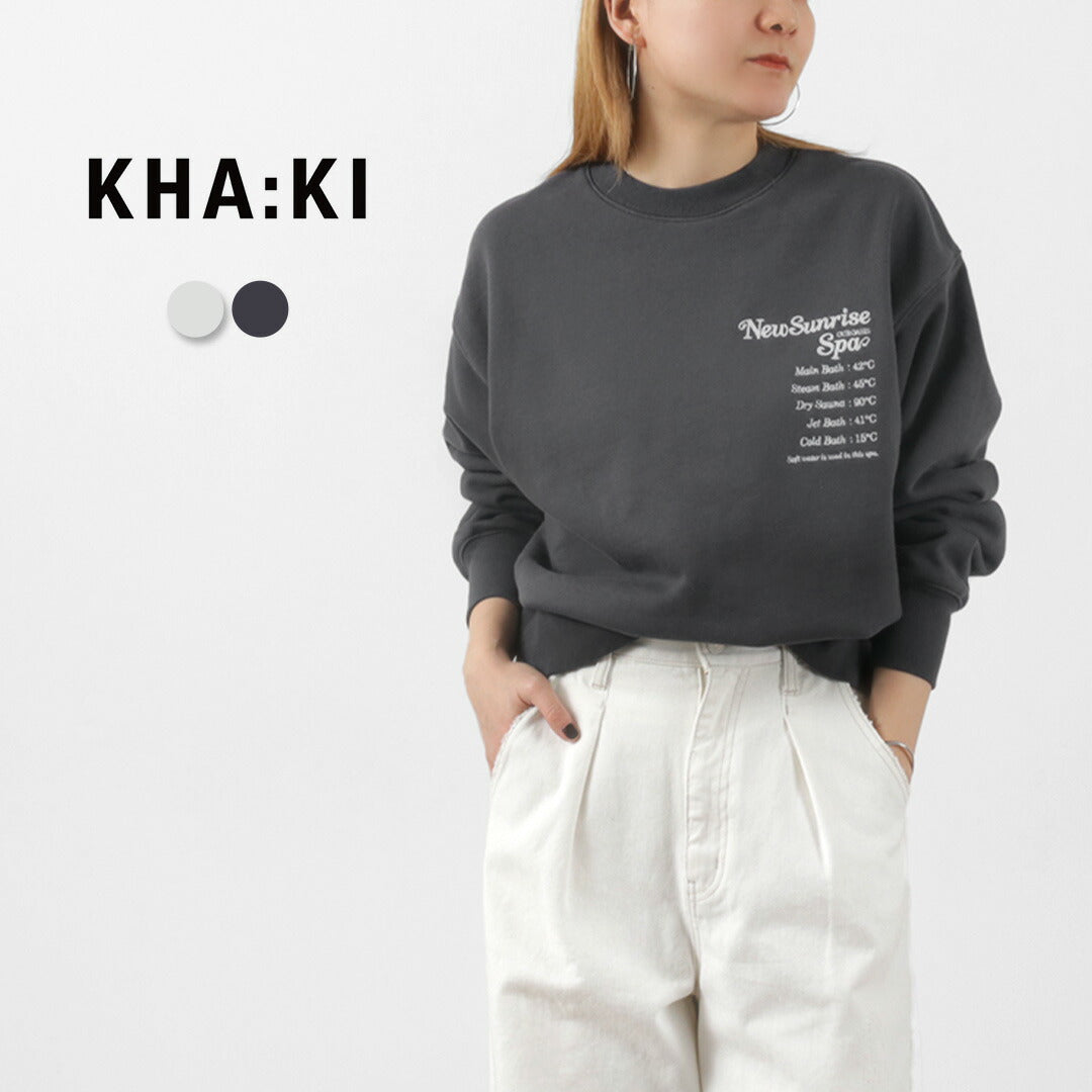 【20%OFF】KHA:KI(カーキ) ワイドスリーブ サウナ スウェット