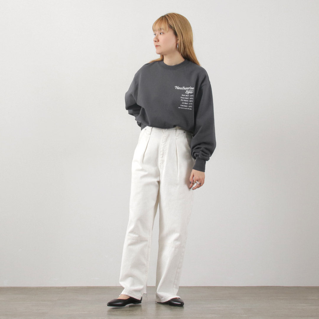 【20%OFF】KHA:KI(カーキ) ワイドスリーブ サウナ スウェット