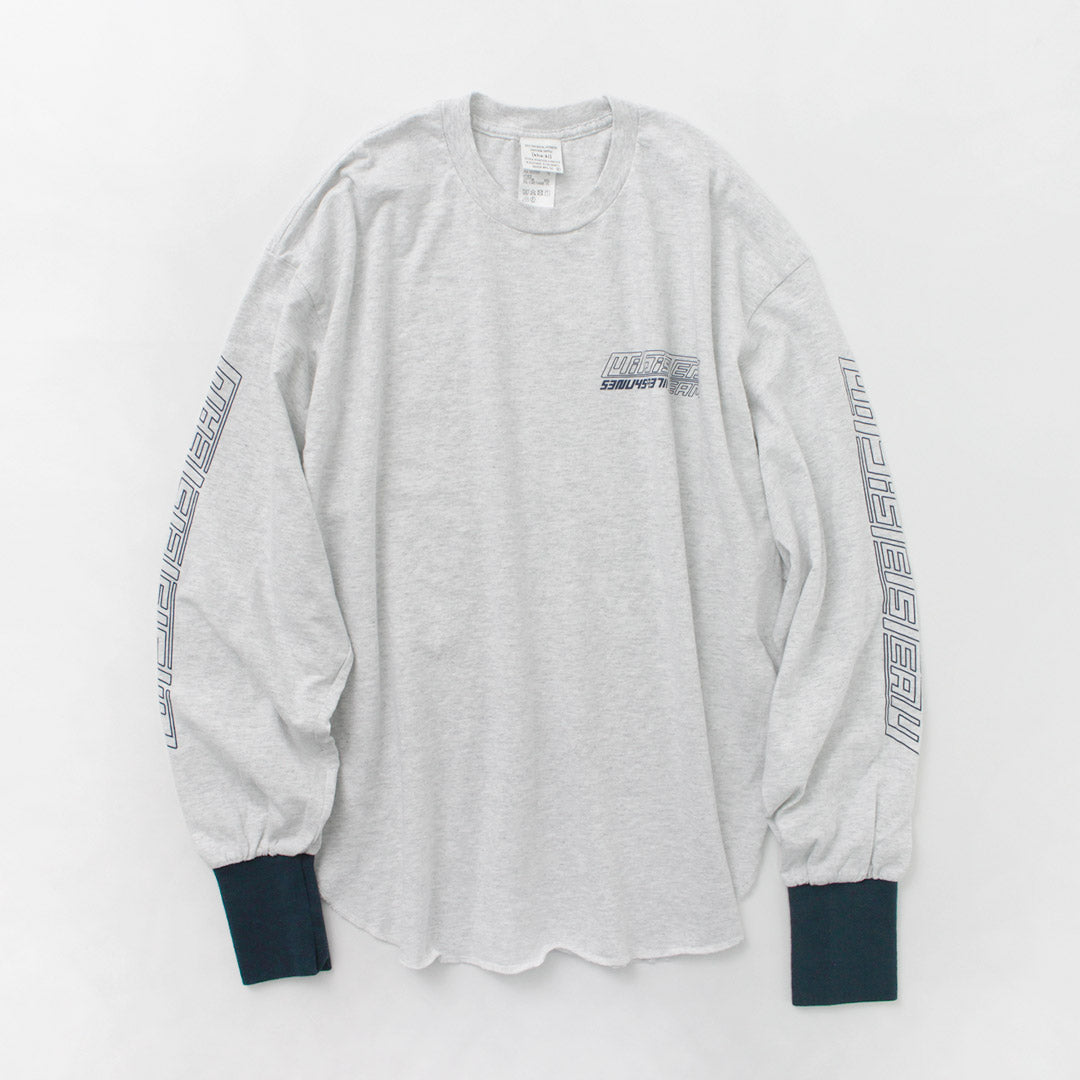 KHA:KI(カーキ) ラウンドヘム L/S Tシャツ