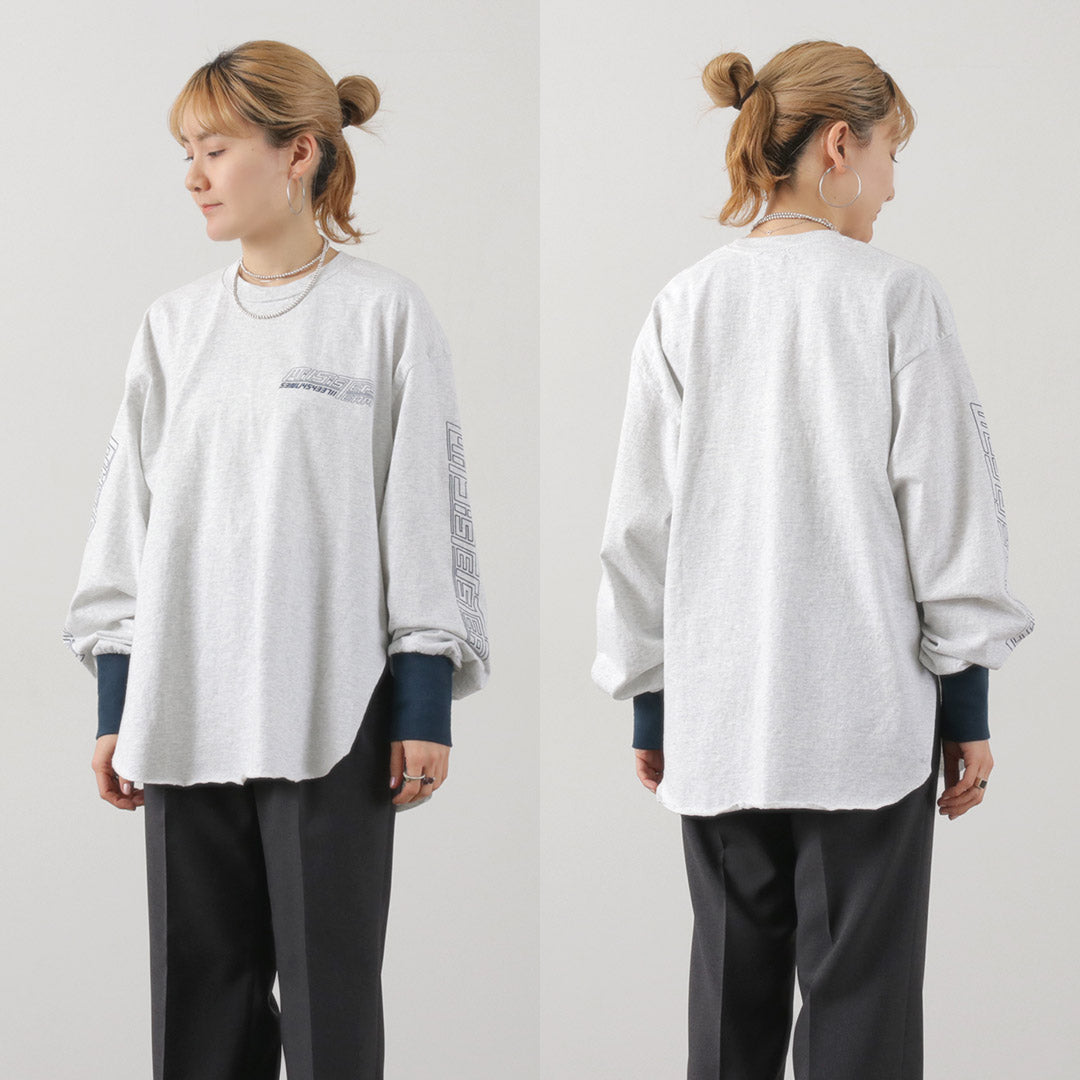 KHA:KI(カーキ) ラウンドヘム L/S Tシャツ