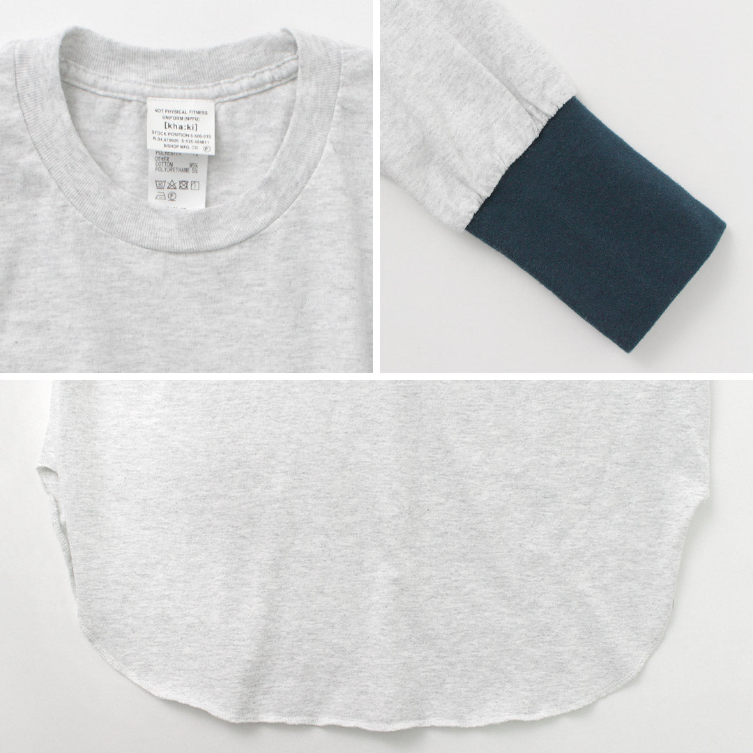 KHA:KI(カーキ) ラウンドヘム L/S Tシャツ