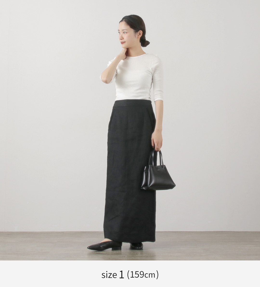 【30%OFF】FILMELANGE(フィルメランジェ) ネレア 針抜きリブ 5分袖カットソー