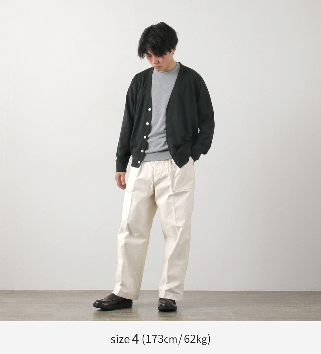 FILMELANGE(フィルメランジェ) エルトン エクストラミニ裏毛 カーディガン