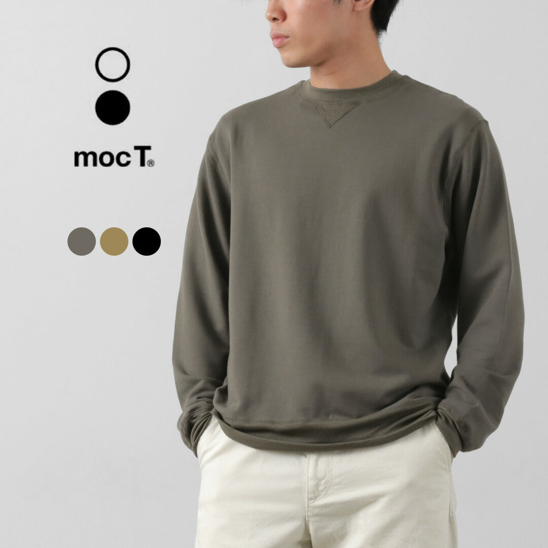 【50%OFF】MOC T(モクティー) テンセルストレッチ クルーネックスウェット