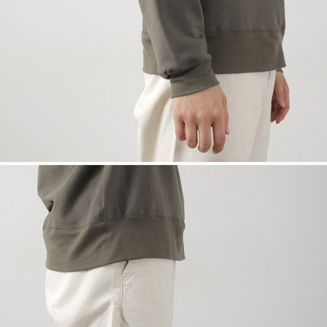 【50%OFF】MOC T(モクティー) テンセルストレッチ クルーネックスウェット