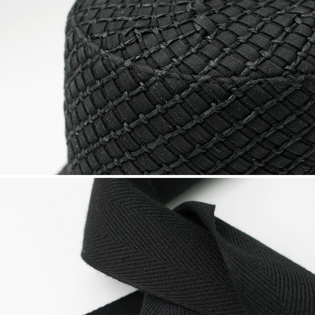 【50%OFF】HICOSAKA(ヒコサカ) ペーパーニット バケット リボン ハット