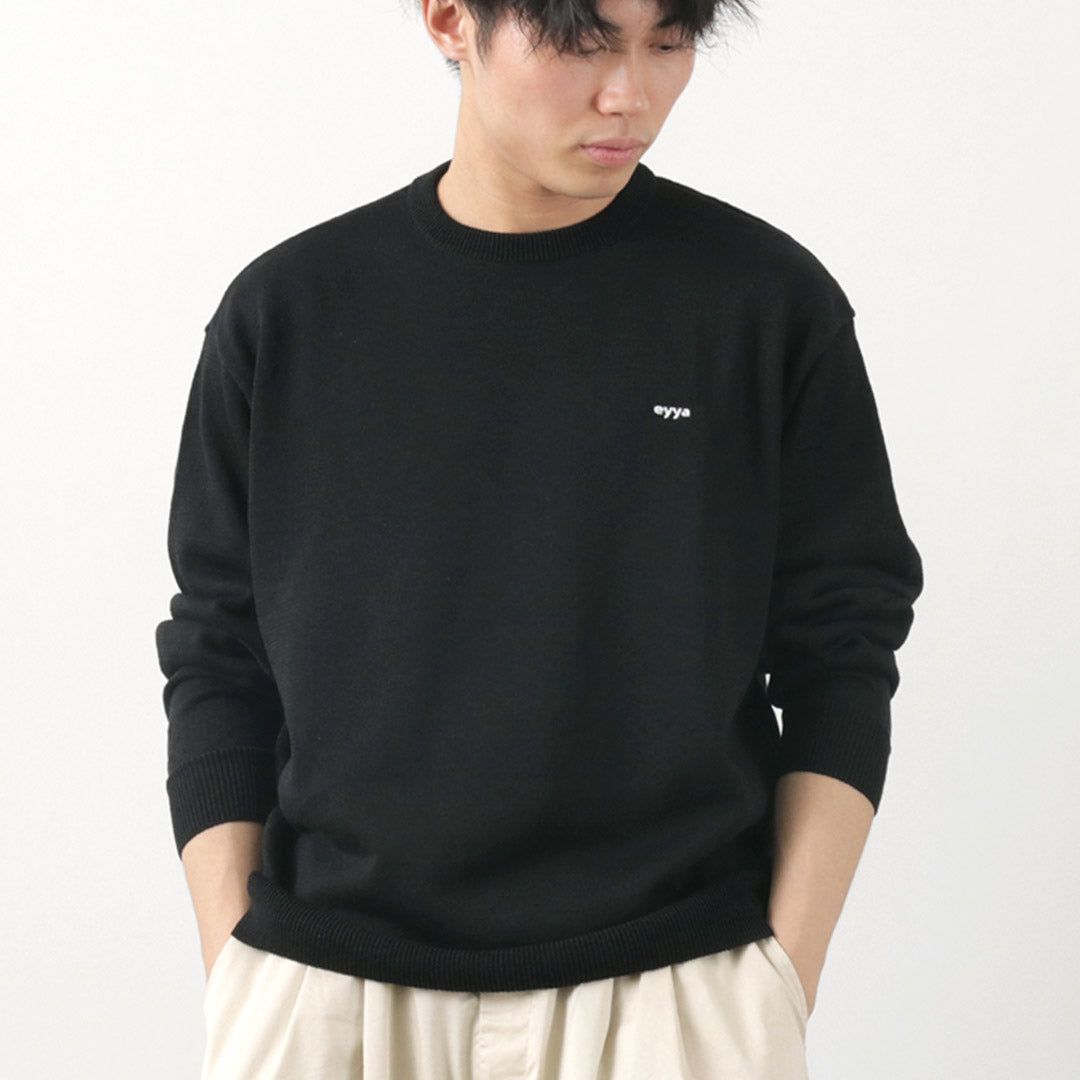 【50%OFF】EYYA(エイヤ) リネン クルーネック サマーニット