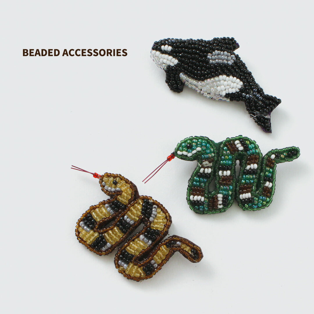 BEADED ACCESSORIES(ビーズアクセサリー) ビーズ ピンバッジ S