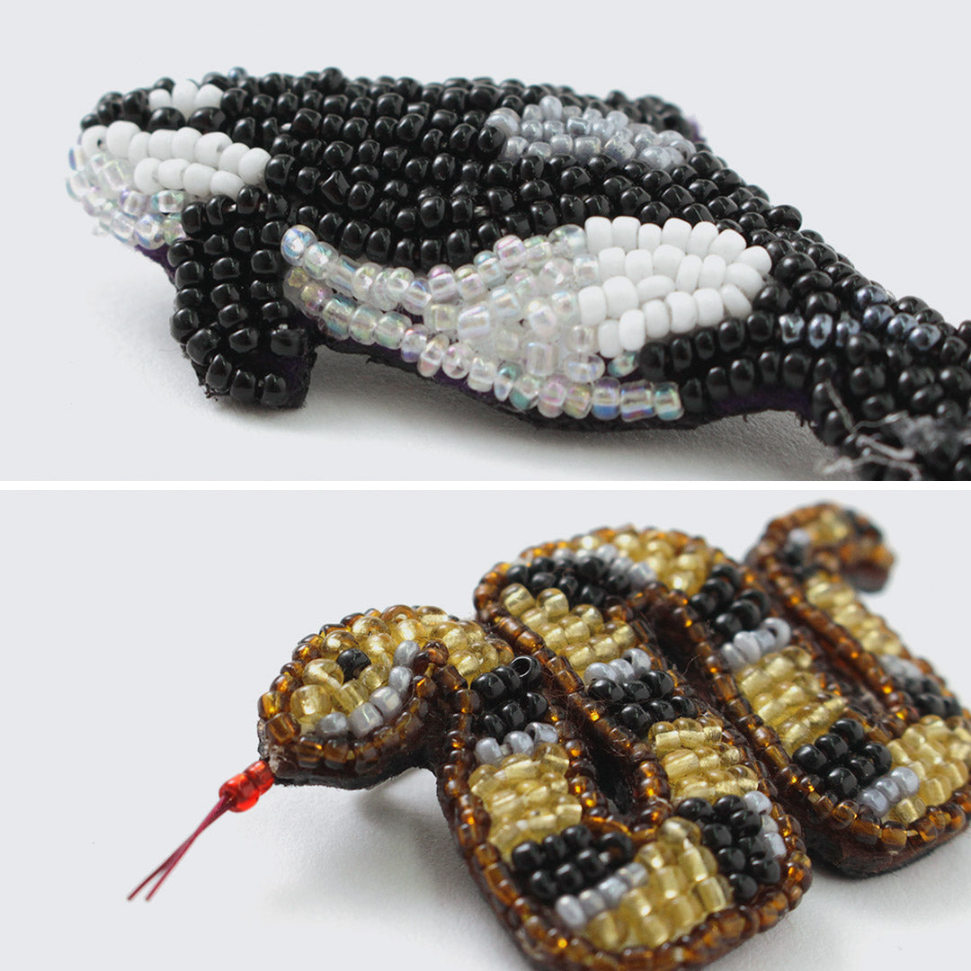 BEADED ACCESSORIES(ビーズアクセサリー) ビーズ ピンバッジ S