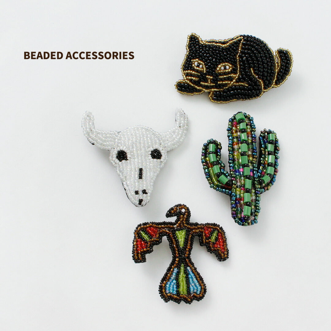 BEADED ACCESSORIES(ビーズアクセサリー) ビーズ ピンバッジ M