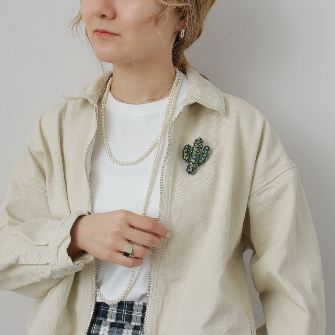 BEADED ACCESSORIES(ビーズアクセサリー) ビーズ ピンバッジ M