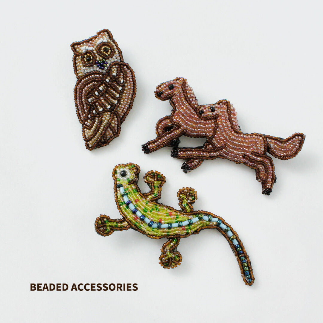 BEADED ACCESSORIES(ビーズアクセサリー) ビーズ ピンバッジ L
