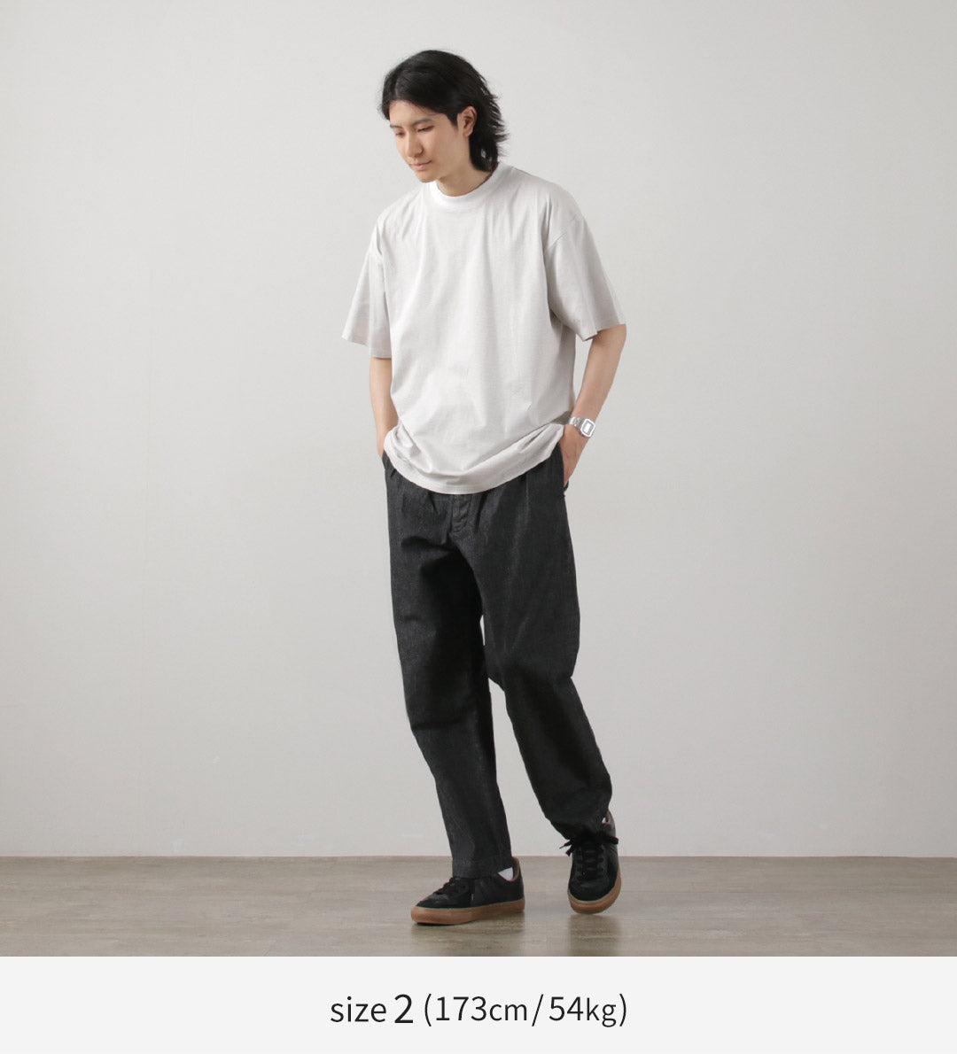 【50%OFF】FLISTFIA(フリストフィア) ルーズフィット ボーダー クルーネックTシャツ