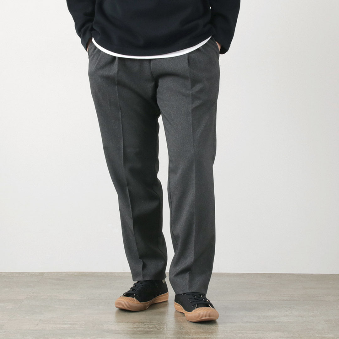 【50%OFF】FLISTFIA(フリストフィア) ウールライク タックワイドトラウザー